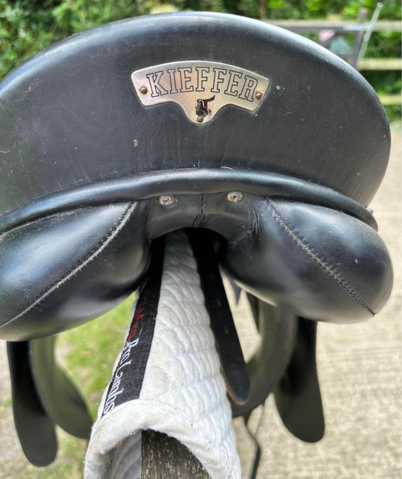 ZPL09 - Black Kieffer Leipzig Dressage Saddle 17.5" Narrow Fit