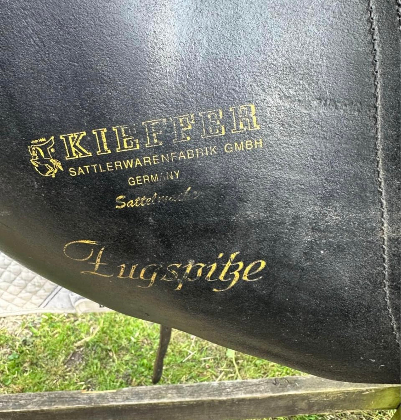 ZPL09 - Black Kieffer Leipzig Dressage Saddle 17.5" Narrow Fit