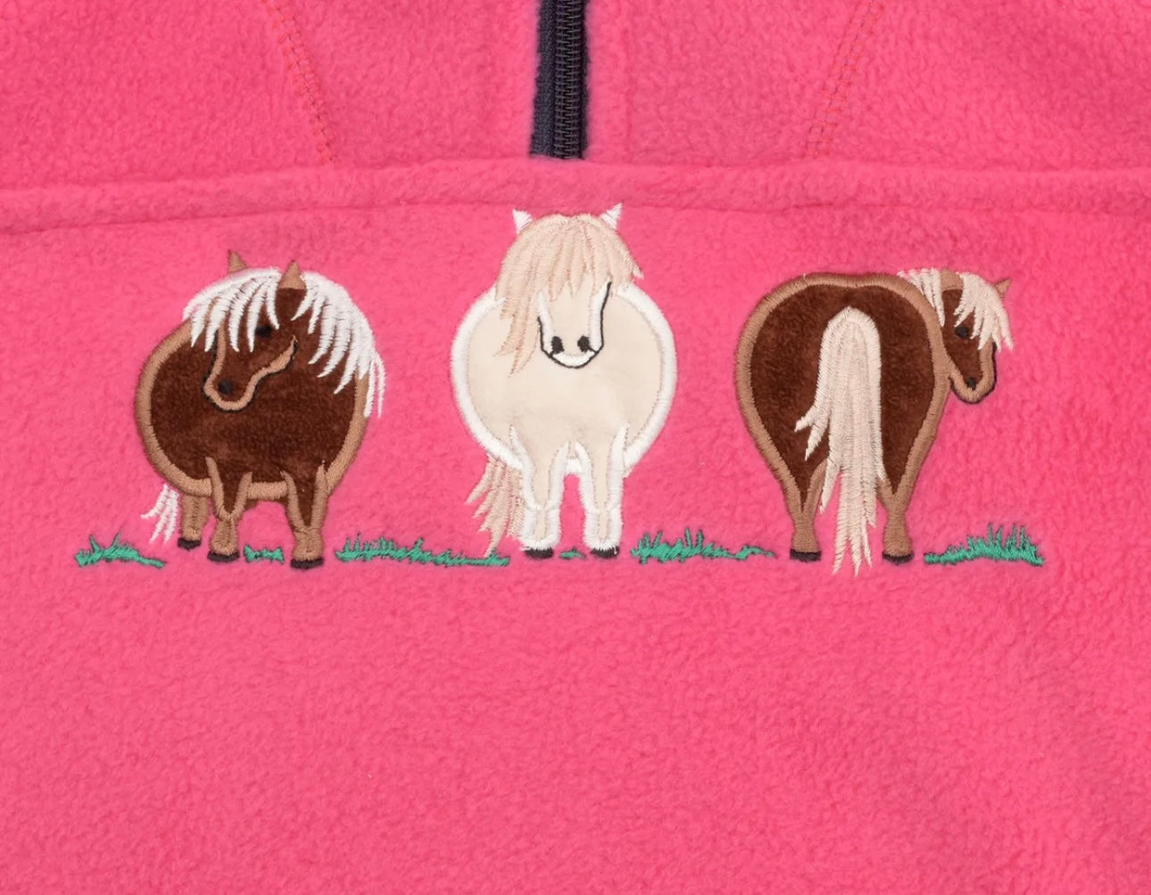 Shires Classics Children's Pony Half Zip Fleece Jumper - Top - Sweater Size M
