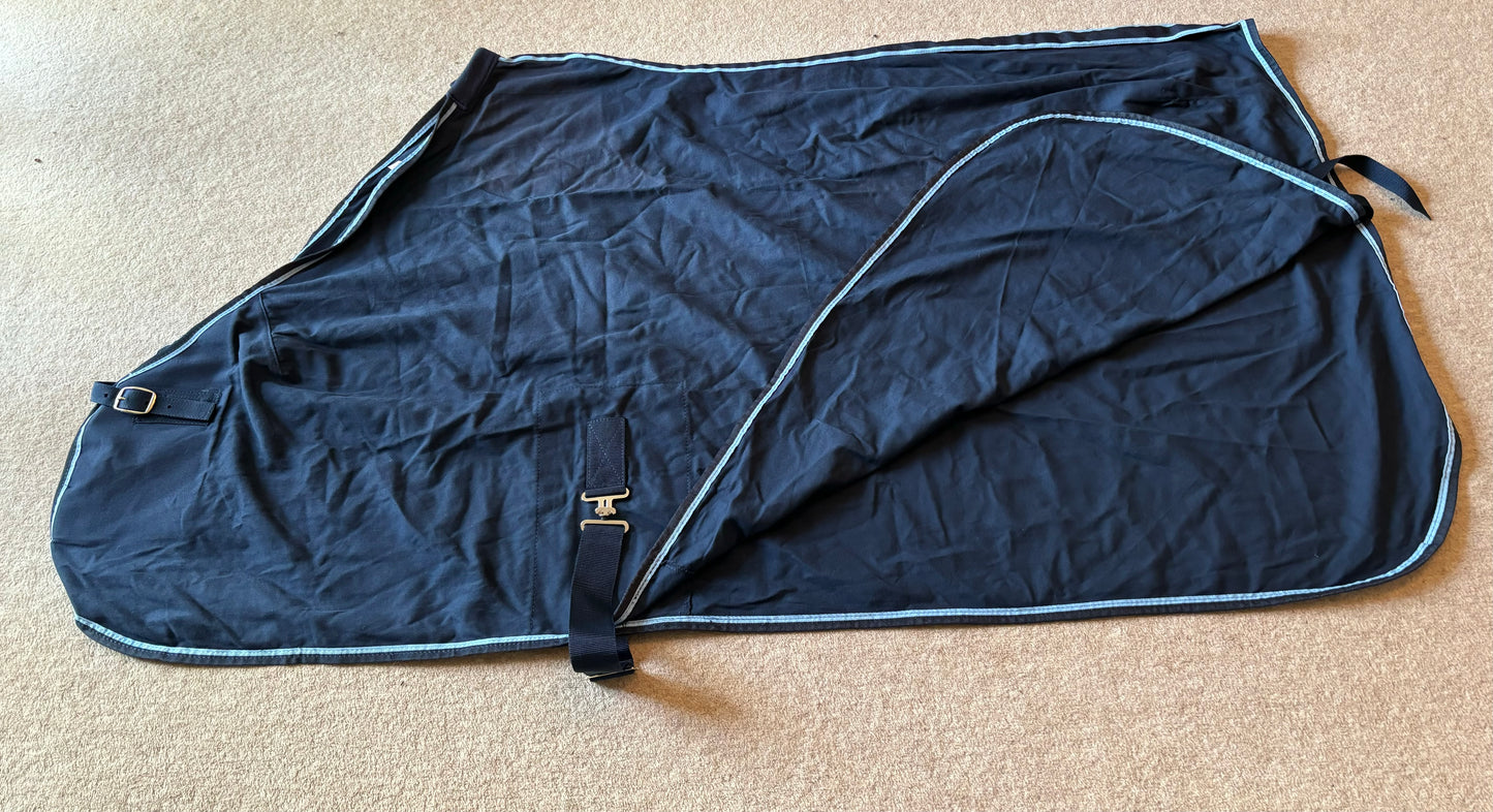 Lansdown Cotton Summer Sheet - Navy
