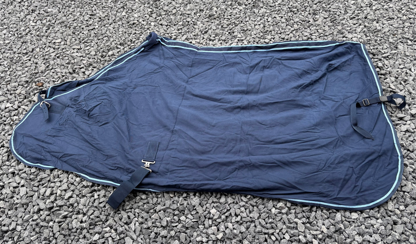 Lansdown Summer Sheet 6' - Navy with Pale Blue Binding