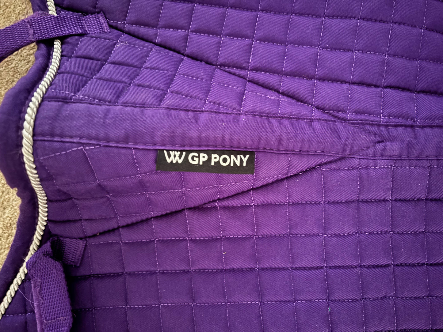 ZPL26 - PRELOVED - Woof Wear Saddle Cloth Pad Numnah Ultra Violet - GP Pony Small