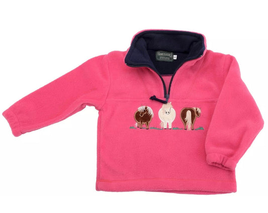 Shires Classics Children's Pony Half Zip Fleece Jumper - Top - Sweater