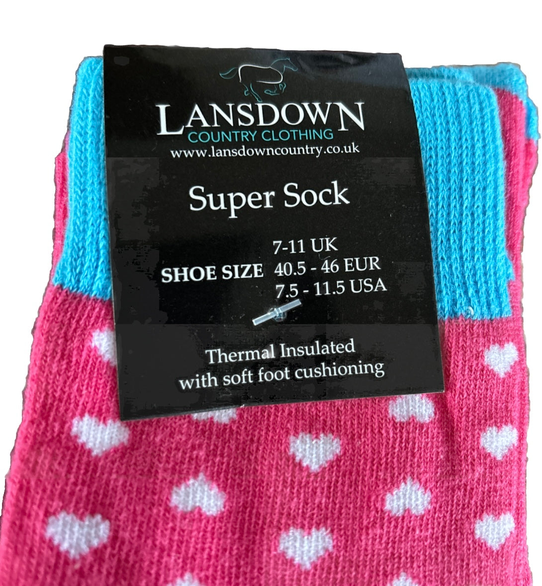 Socks Knee Length Size 7 - 11 - Lansdown Thermal Insulated Super Sock