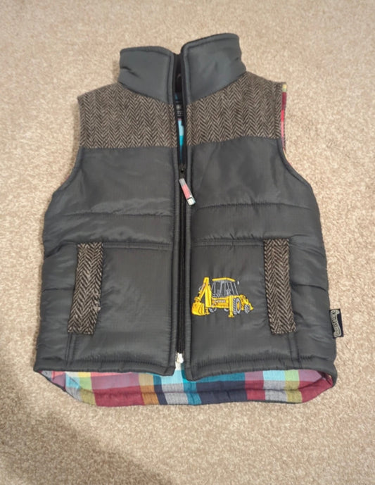 Shire Classics Child's Embroidered JCB Gilet Bodywarmer - XS