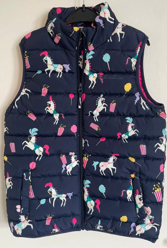 Mountain Warehouse Pony Circus Gilet Bodywarmer Waistcoat - Age 11