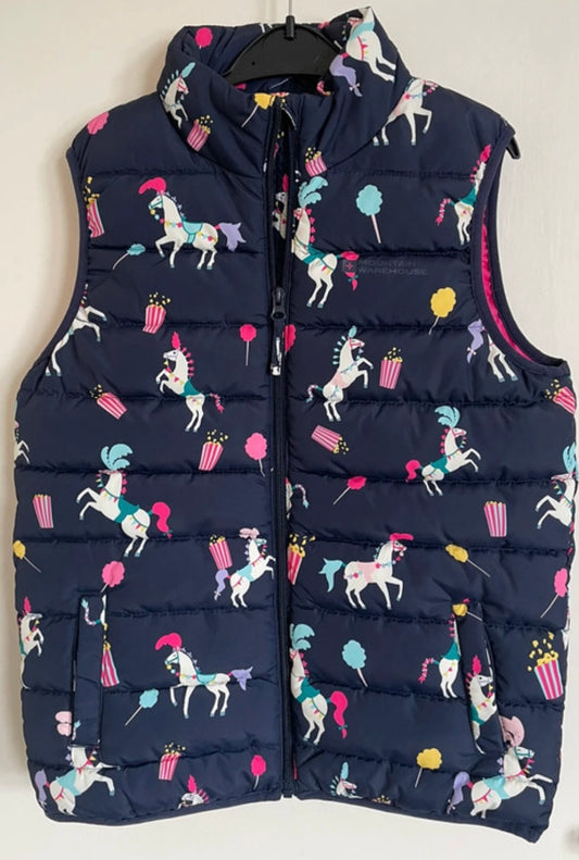 Mountain Warehouse Pony Circus Gilet Bodywarmer Waistcoat - Age 11
