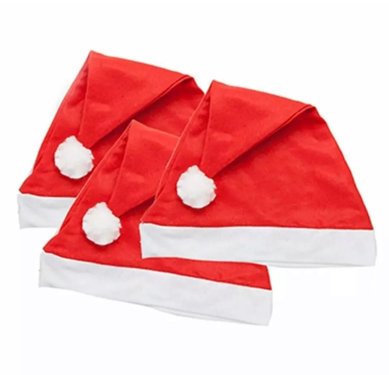 Santa Hat Festive Father Christmas Xmas Party Hats Unisex