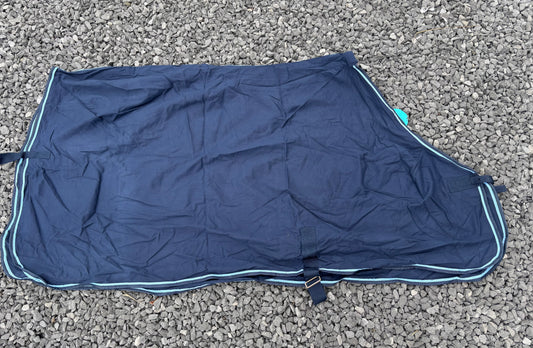Lansdown Summer Sheet 6'  - Navy with Pale Blue Binding