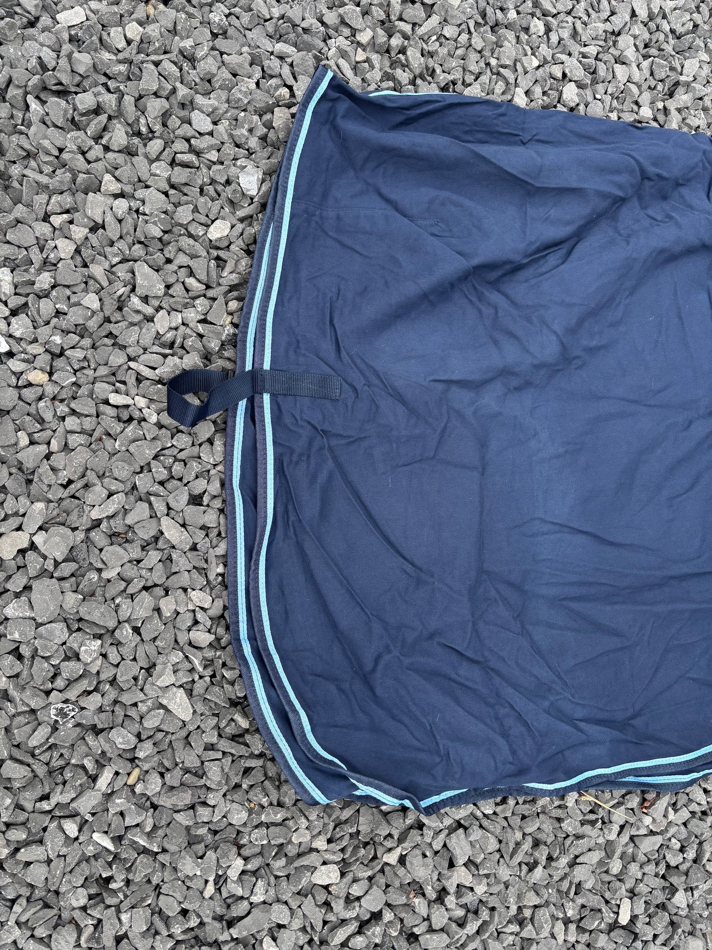 Lansdown Summer Sheet 6'  - Navy with Pale Blue Binding