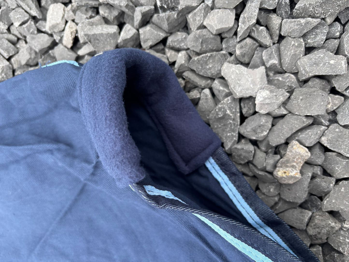 Lansdown Summer Sheet 6'  - Navy with Pale Blue Binding