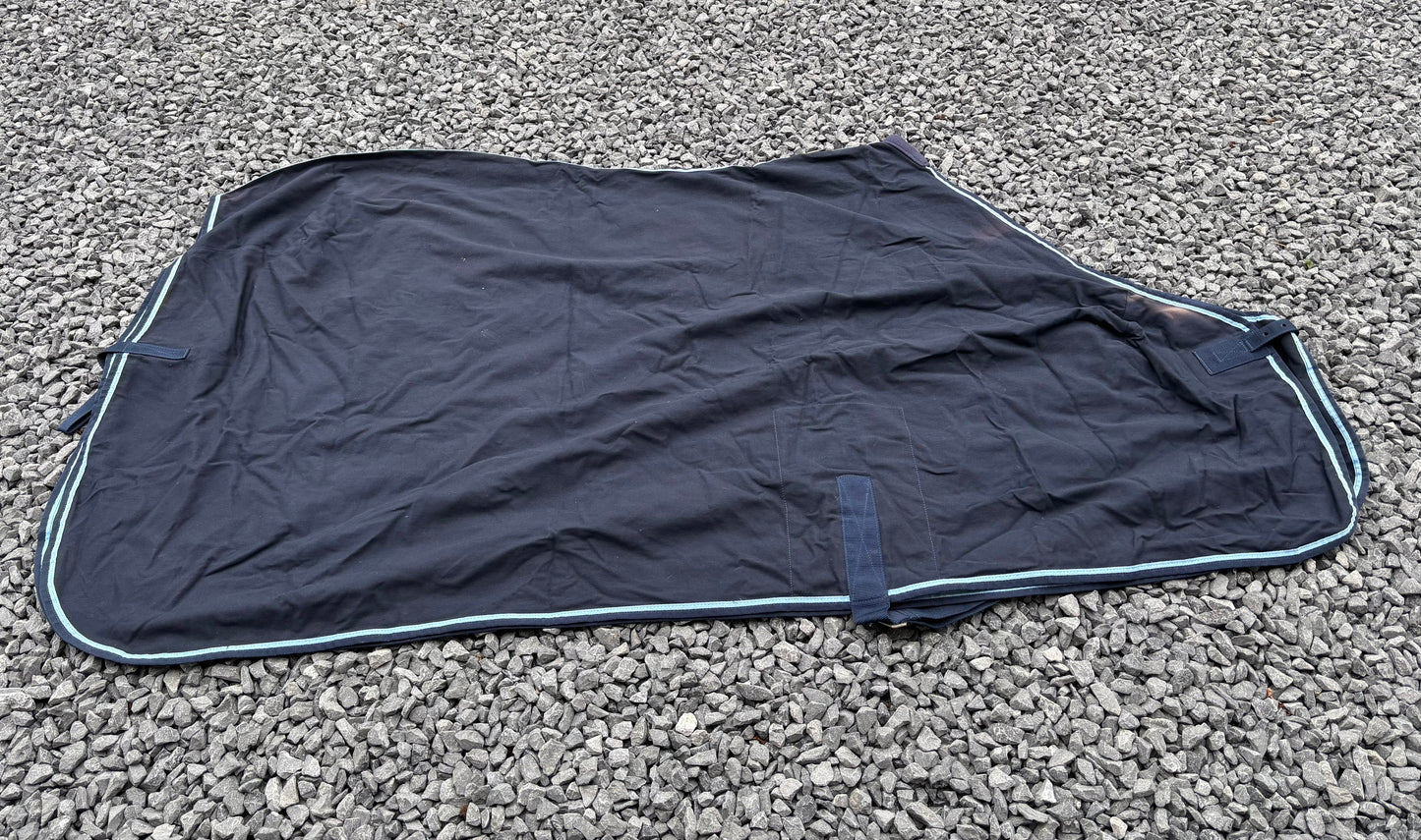ZPL16 Lansdown Summer Sheet 6'  - Navy with Pale Blue Binding - Sun Bleached