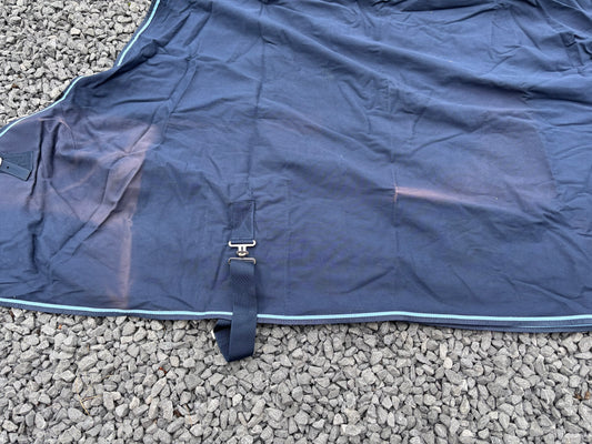 ZPL17 Lansdown Summer Sheet 6'  - Navy with Pale Blue Binding - Sun Bleached