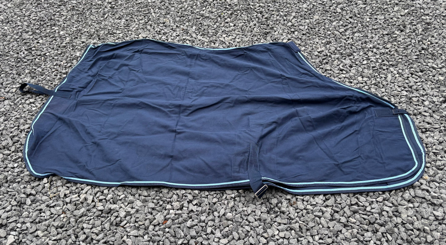 ZPL17 Lansdown Summer Sheet 6'  - Navy with Pale Blue Binding - Sun Bleached