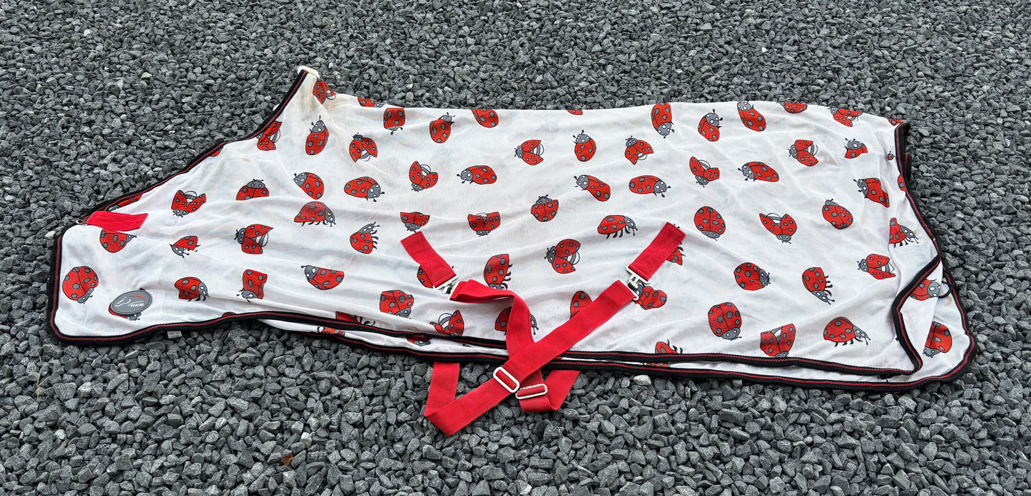 ZPL20 - PRELOVED - HKM Fly Rug Ladybug 6'4"