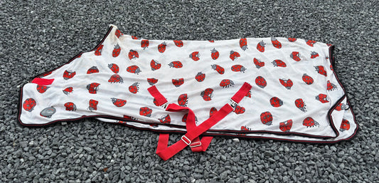 ZPL20 - PRELOVED - HKM Fly Rug Ladybug 6'4"