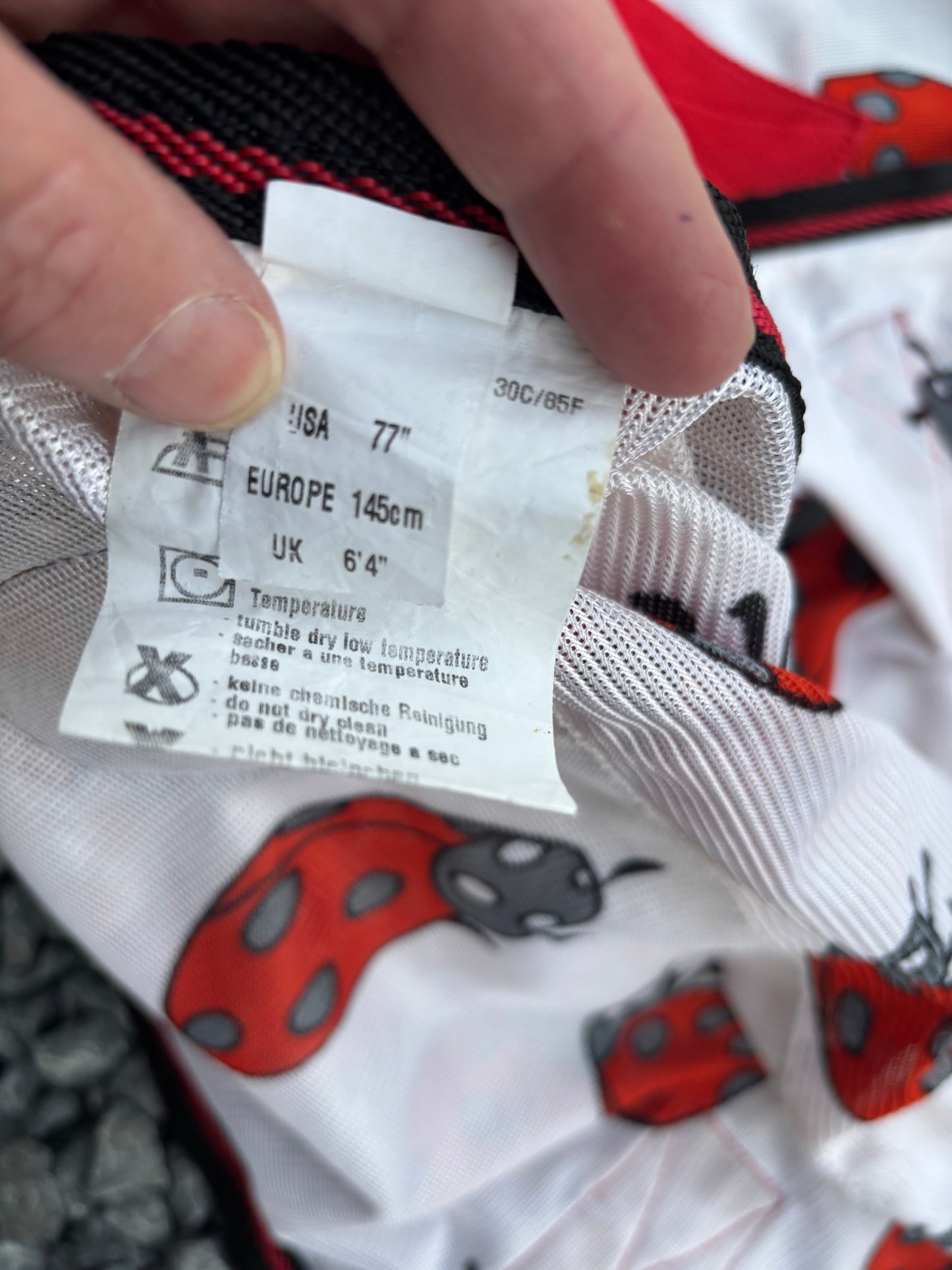 ZPL20 - PRELOVED - HKM Fly Rug Ladybug 6'4"