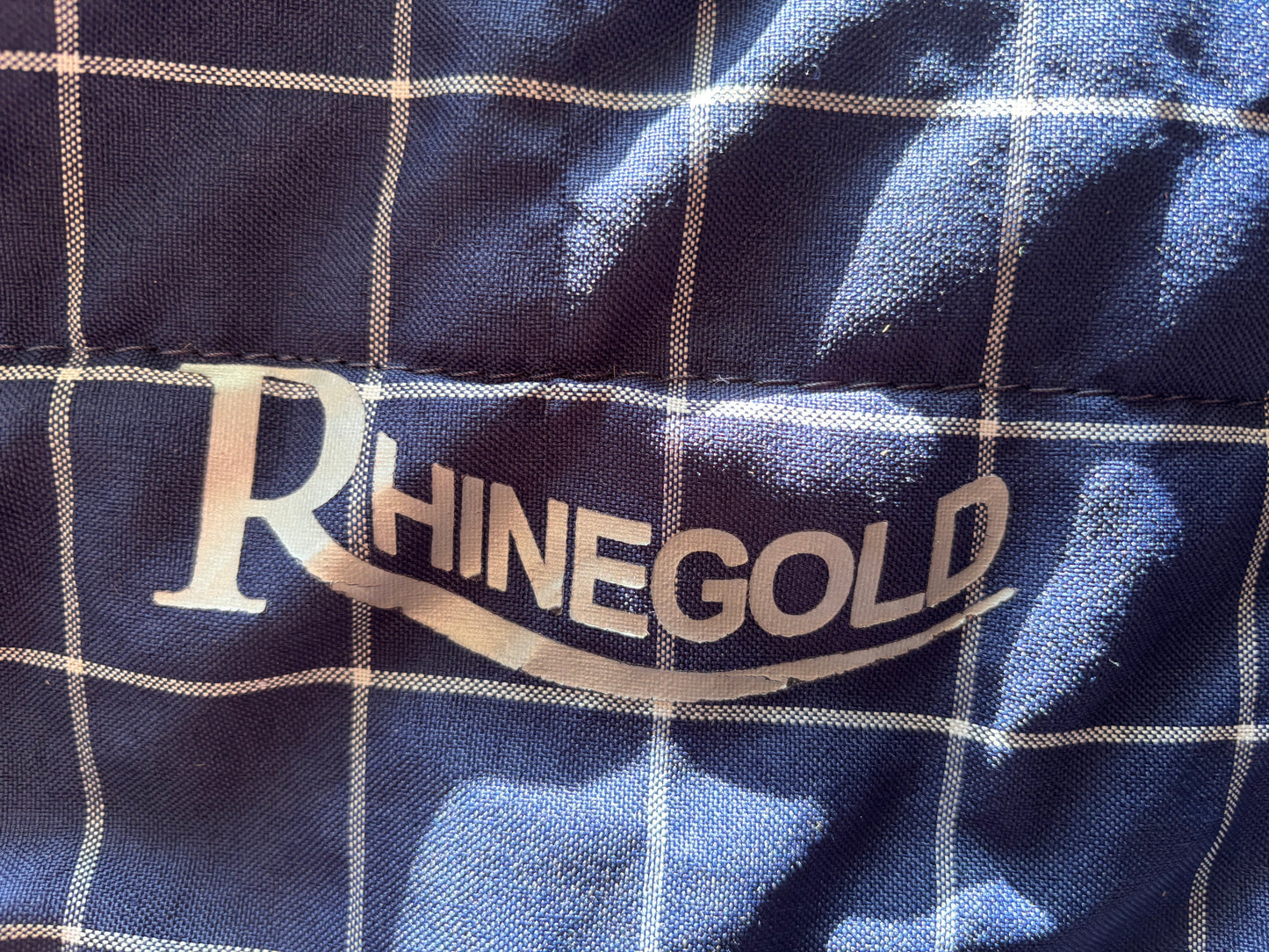 ZPL30 - PRELOVED - Rhinegold Chicago Lightweight Stable Rug - 6'0" Blue Check
