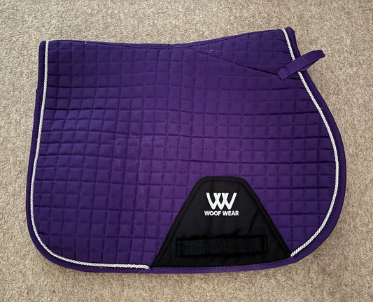ZPL26 - PRELOVED - Woof Wear Saddle Cloth Pad Numnah Ultra Violet - GP Pony Small