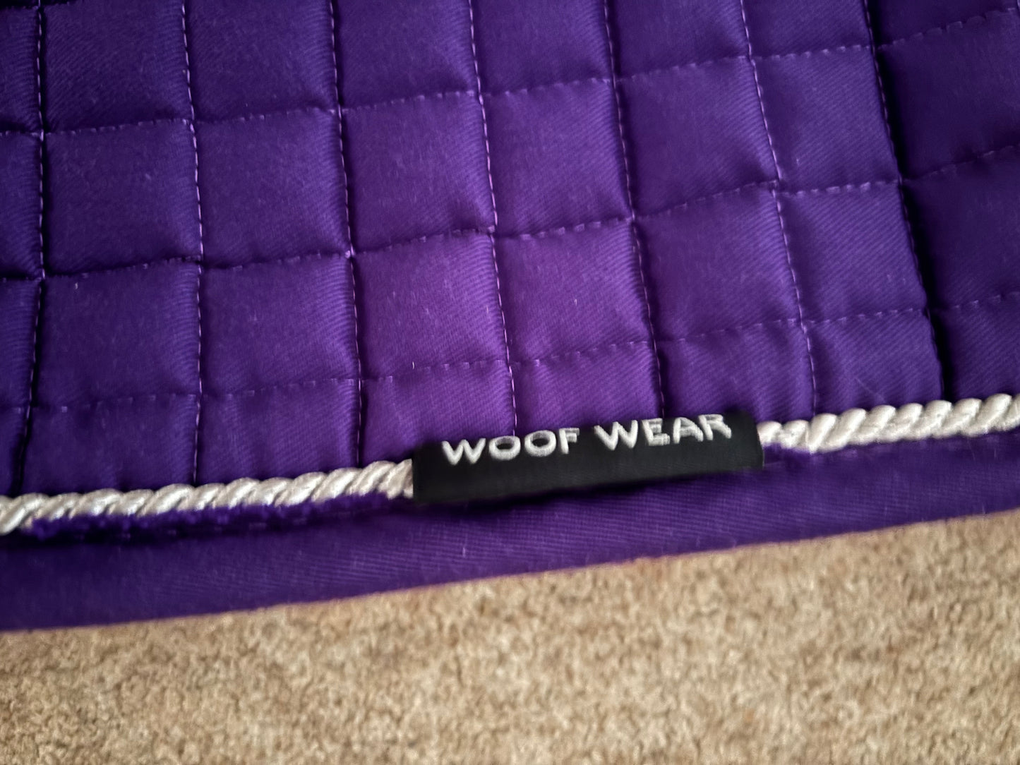 ZPL26 - PRELOVED - Woof Wear Saddle Cloth Pad Numnah Ultra Violet - GP Pony Small